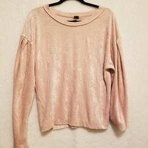 We the Free pink Velour shirt